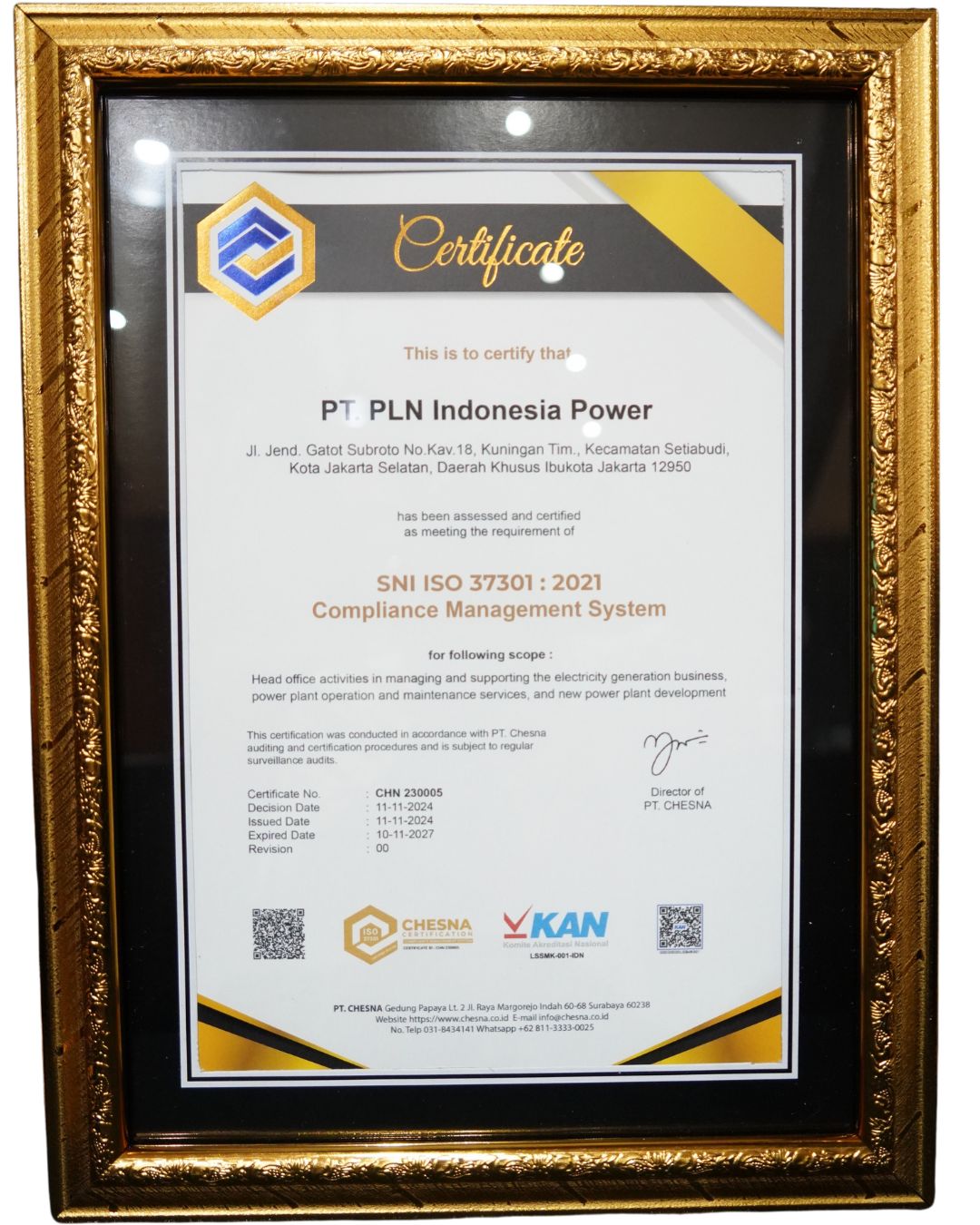 Sertifikasi Compliance Management System